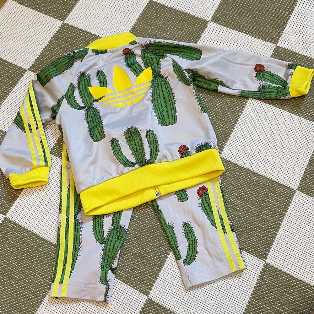 Adidas x Mini Rodini Kids Cactus Print Track Suit - Picture 3 of 3